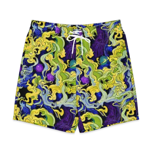 Lemon Riot on a Men's Board Shorts