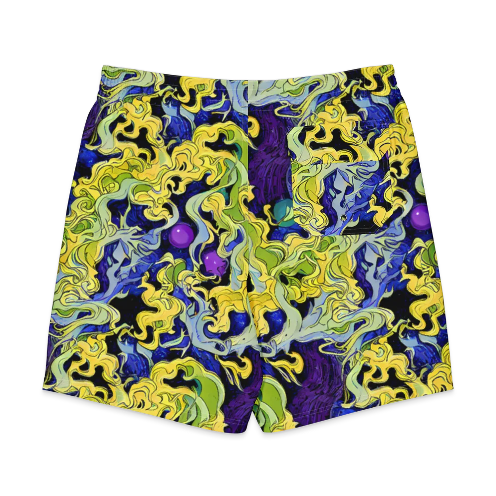 Lemon Riot on Men's Board Shorts — Back