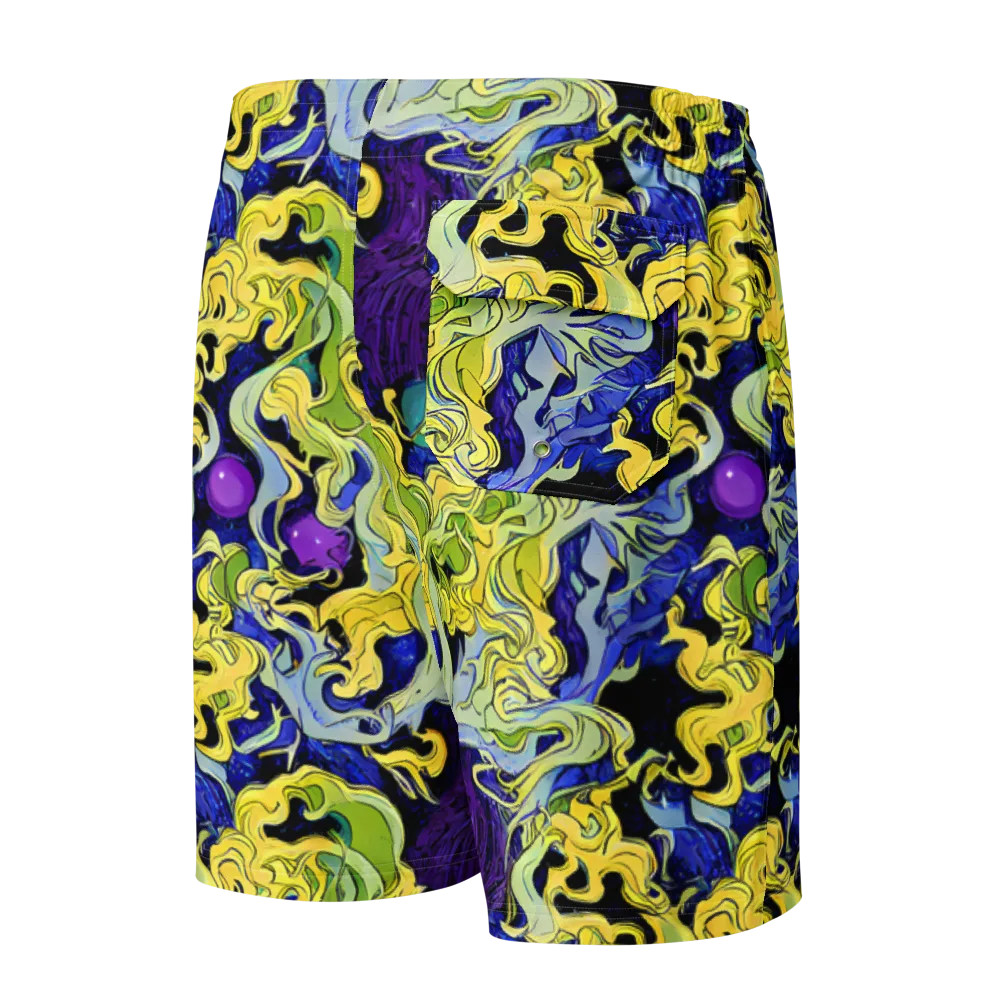 Lemon Riot on Men's Board Shorts — Back