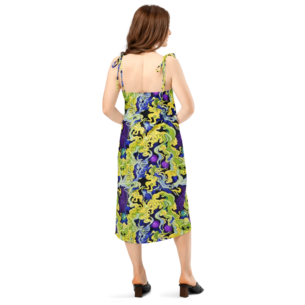 Lemon Riot on Slip Dress — Back