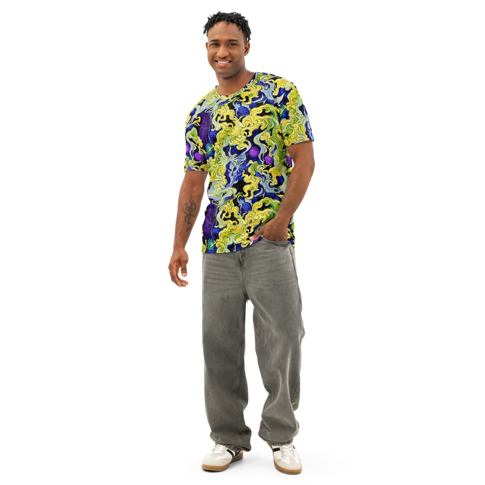 Lemon Riot on Men's Cotton Crew Neck T-Shirt — Front