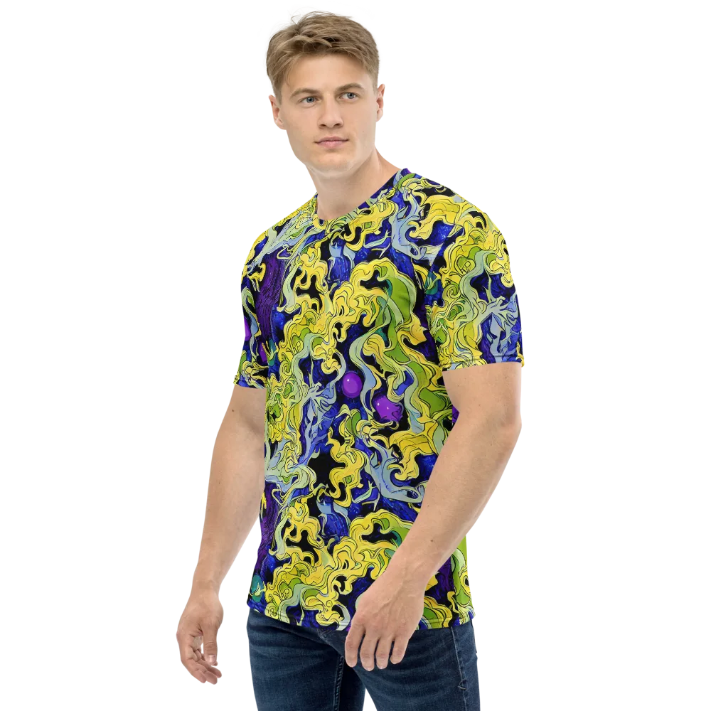 Lemon Riot on Men's Crew Neck T-Shirt — Left