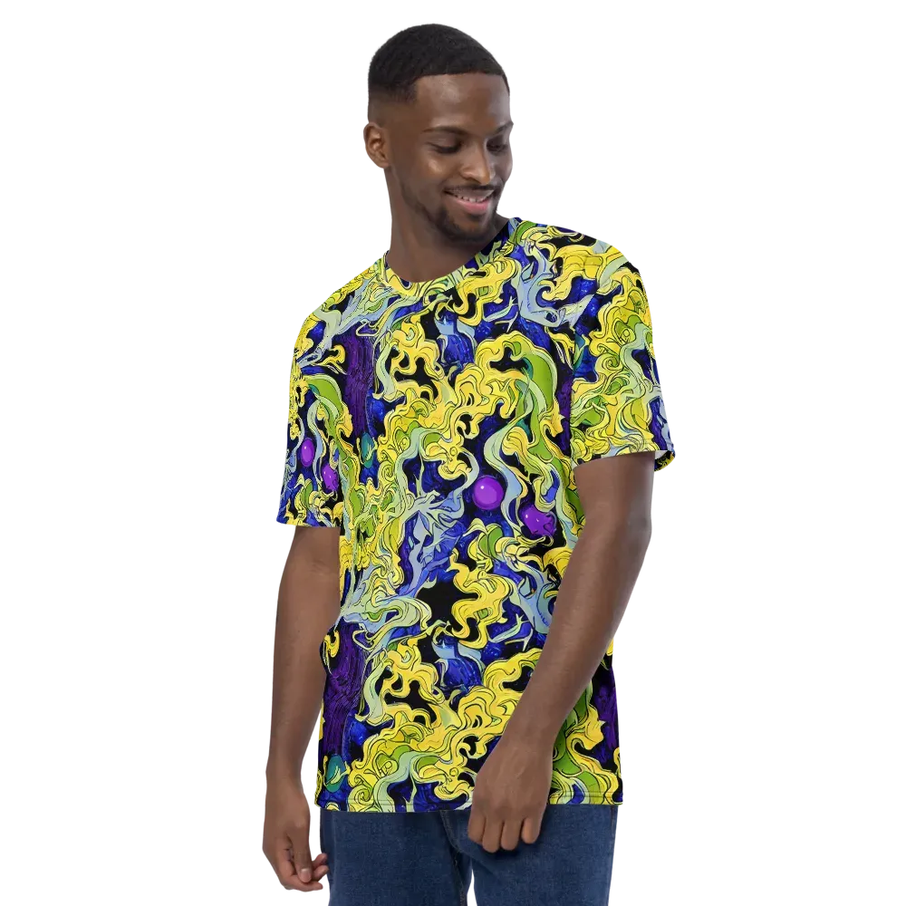 Lemon Riot on Men's Crew Neck T-Shirt — Left