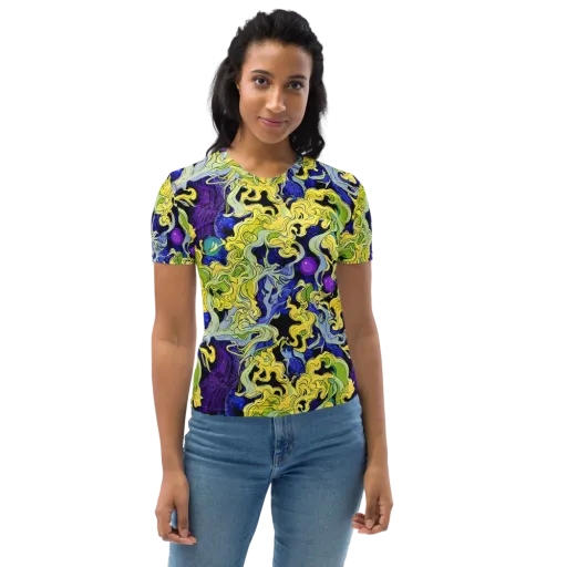 Lemon Riot on a Women's Crew Neck T-Shirt
