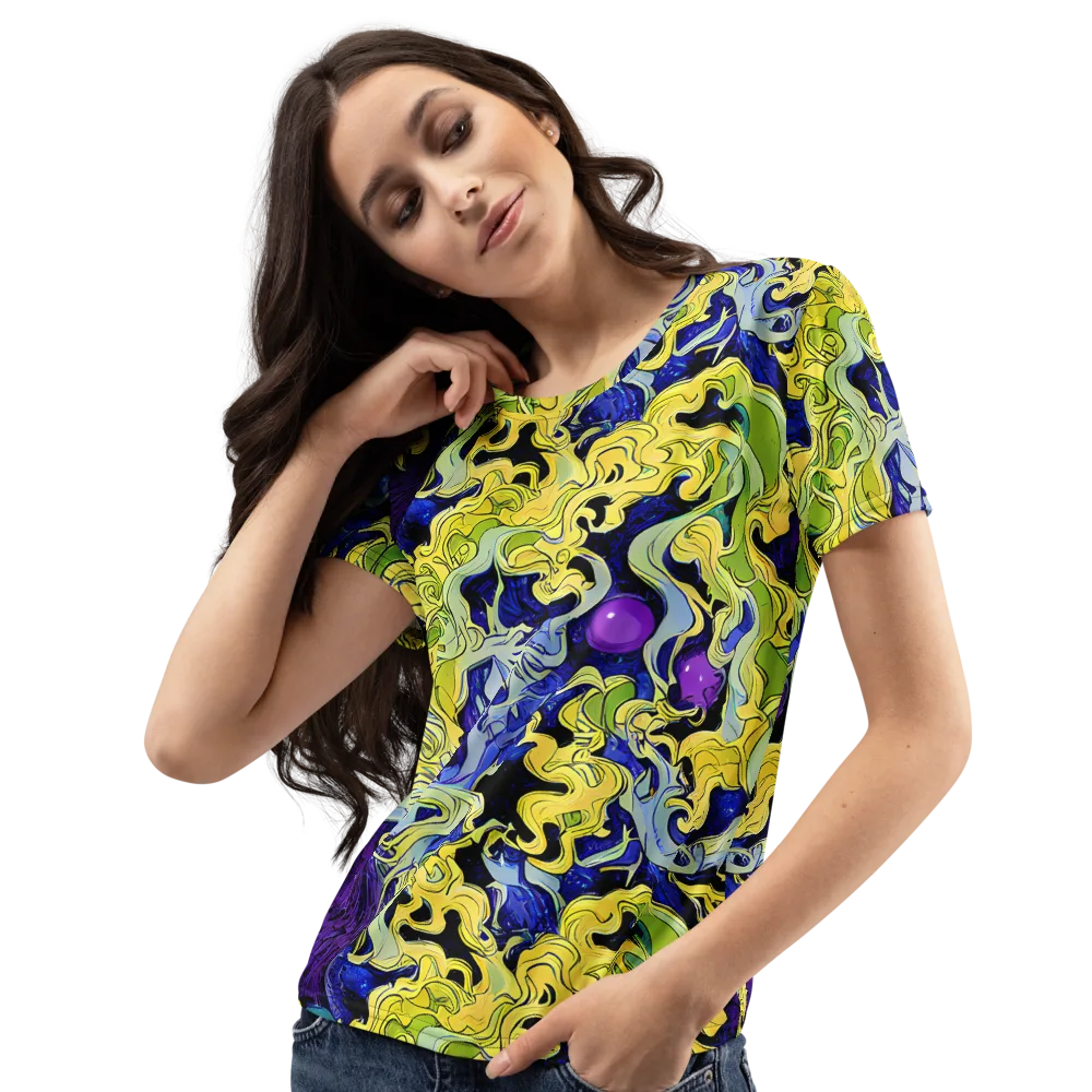 Lemon Riot on Women's Crew Neck T-Shirt — Left Front