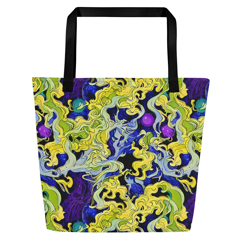 Lemon Riot on Large Tote Bag W/ Pocket — Front