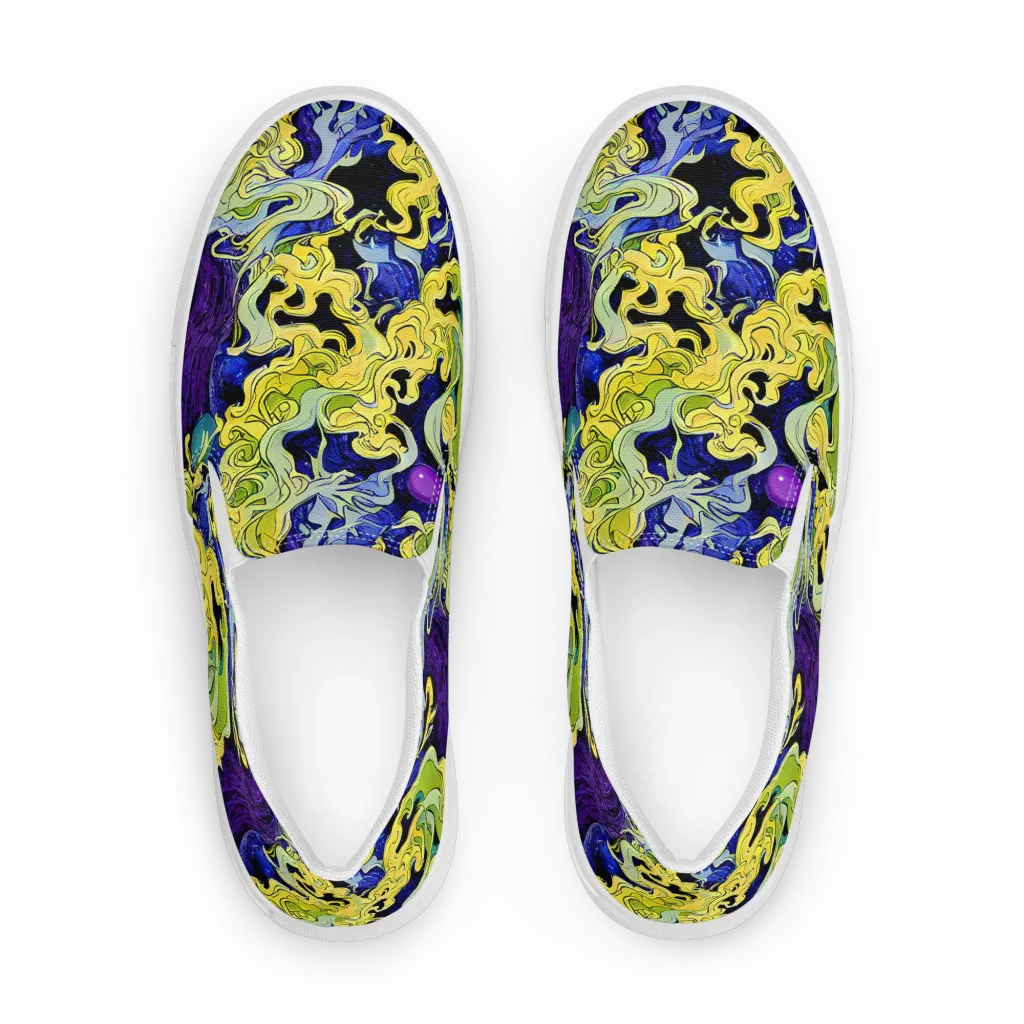 Lemon Riot on Women's Slip-On Canvas Shoes — Front