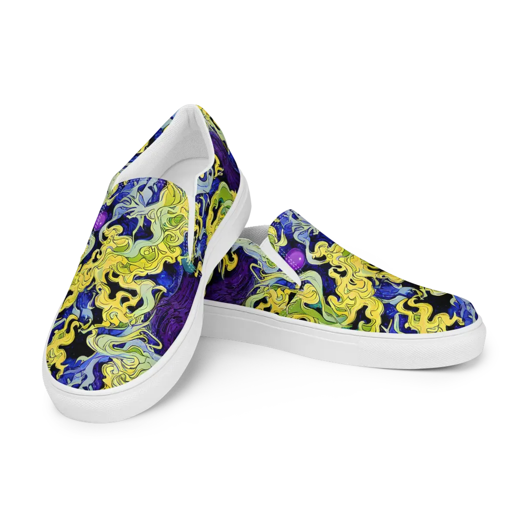 Lemon Riot on Women's Slip-On Canvas Shoes — Left Front