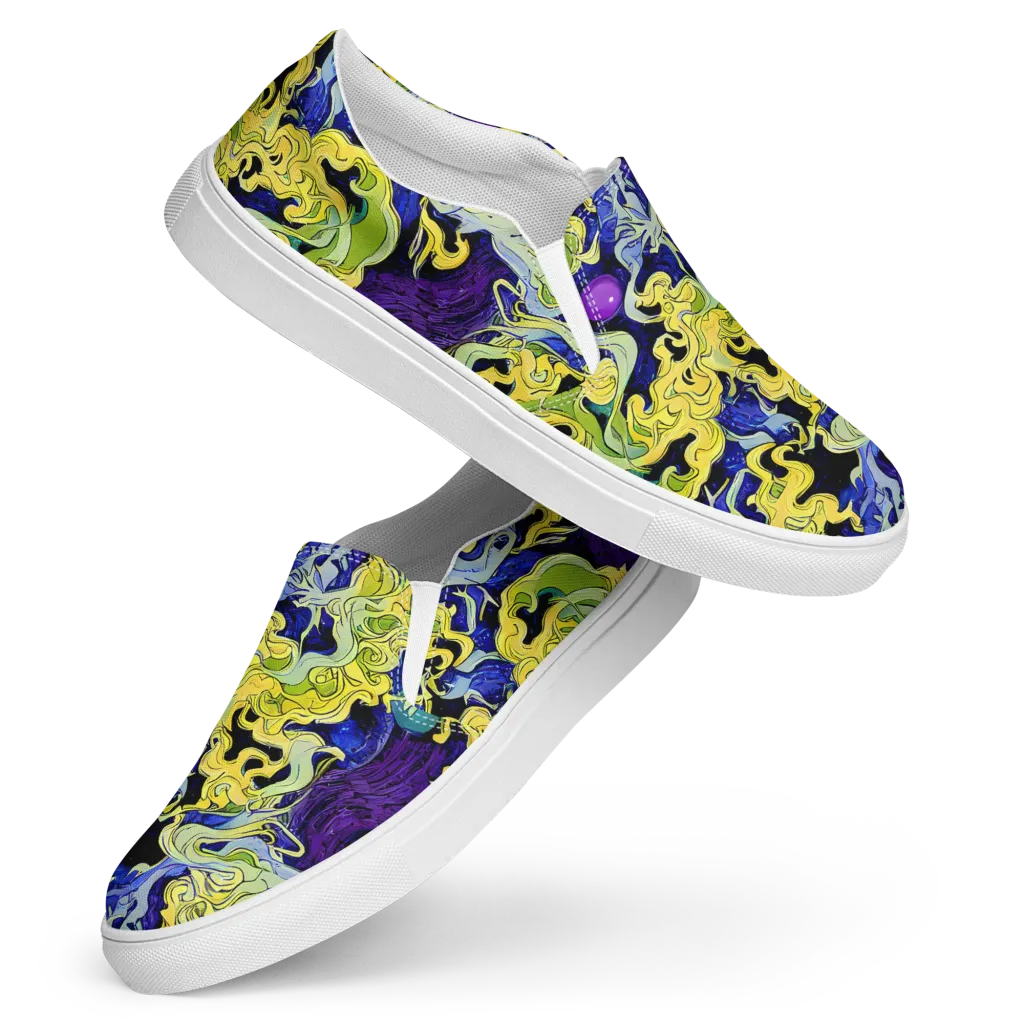 Lemon Riot on Women's Slip-On Canvas Shoes — Front