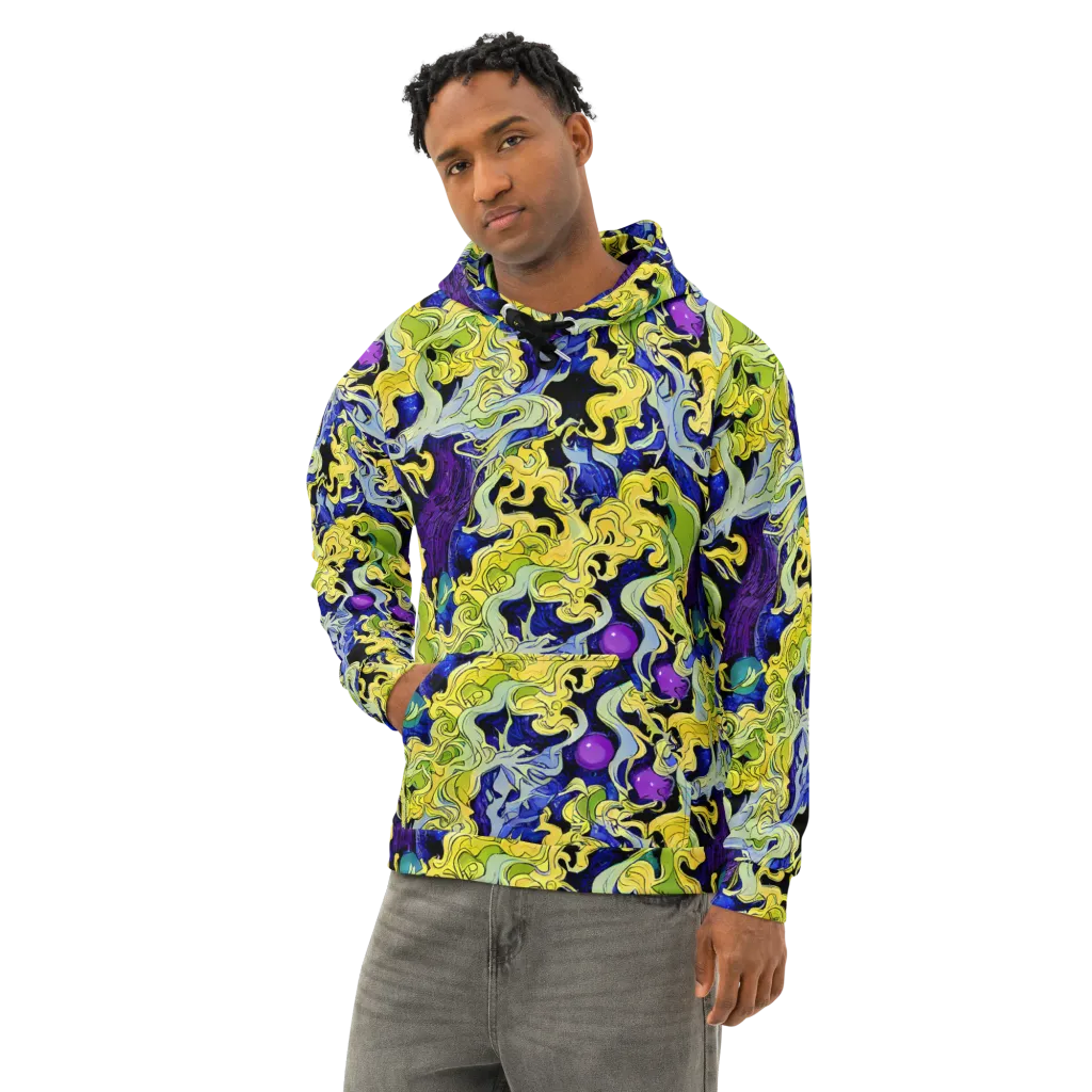 Lemon Riot on Cotton Hoodie — Left Front