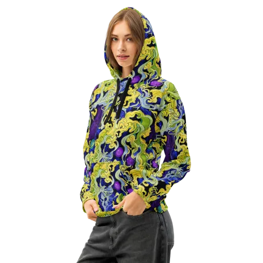 Lemon Riot on a Cotton Hoodie
