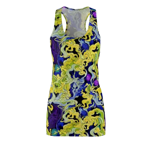 Lemon Riot on a Racerback Dress