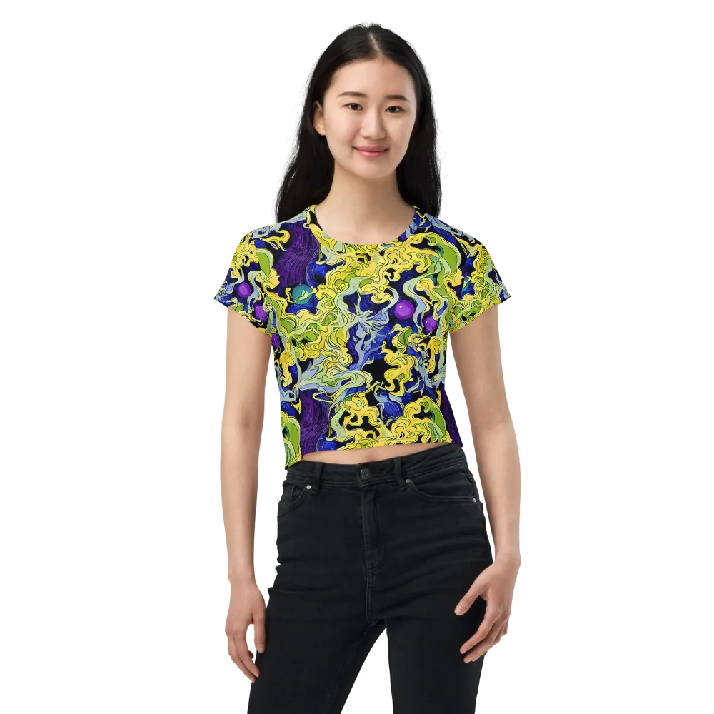 Lemon Riot on Crop Tee — Front