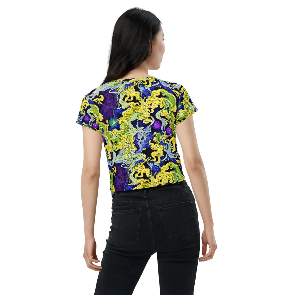 Lemon Riot on Crop Tee — Back