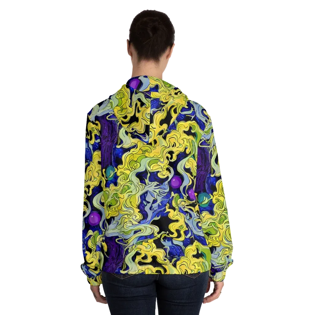Lemon Riot on Women's Full-Zip Hoodie — Back On Person