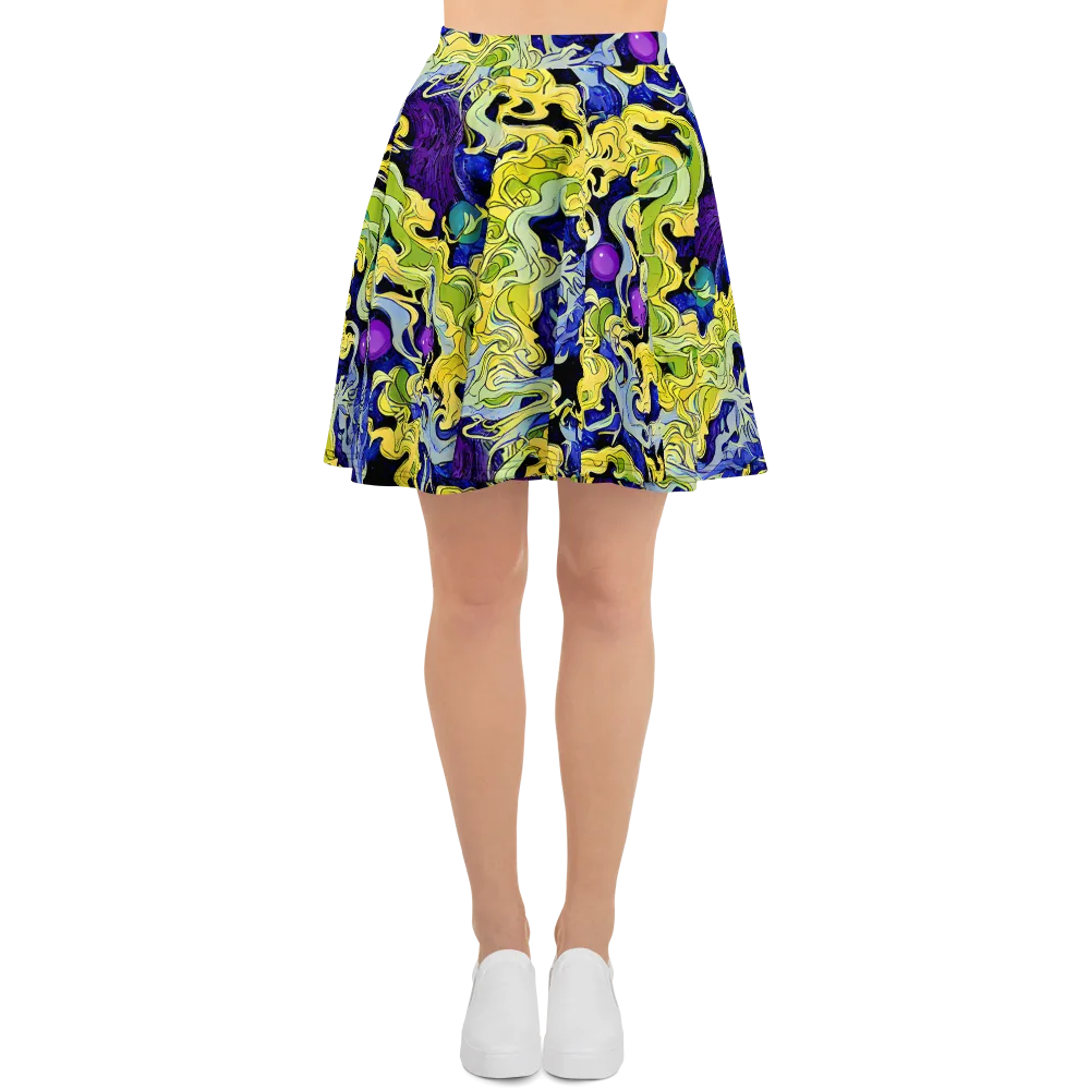 Lemon Riot on Skater Skirt — Front