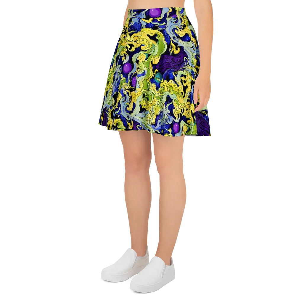 Lemon Riot on Skater Skirt — Left