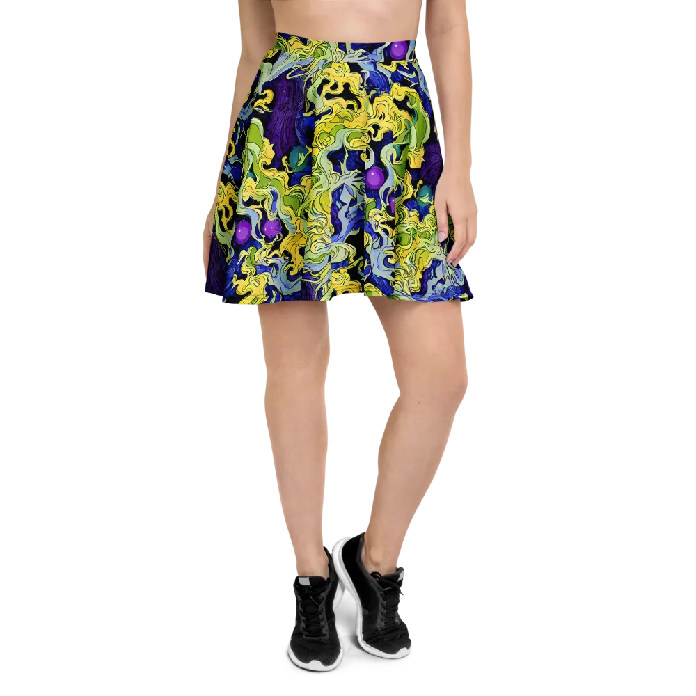 Lemon Riot on Skater Skirt — Front