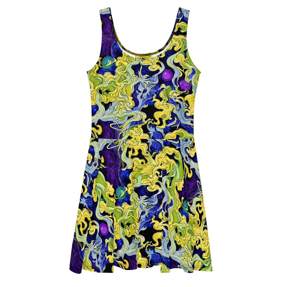 Lemon Riot on Skater Dress — Front