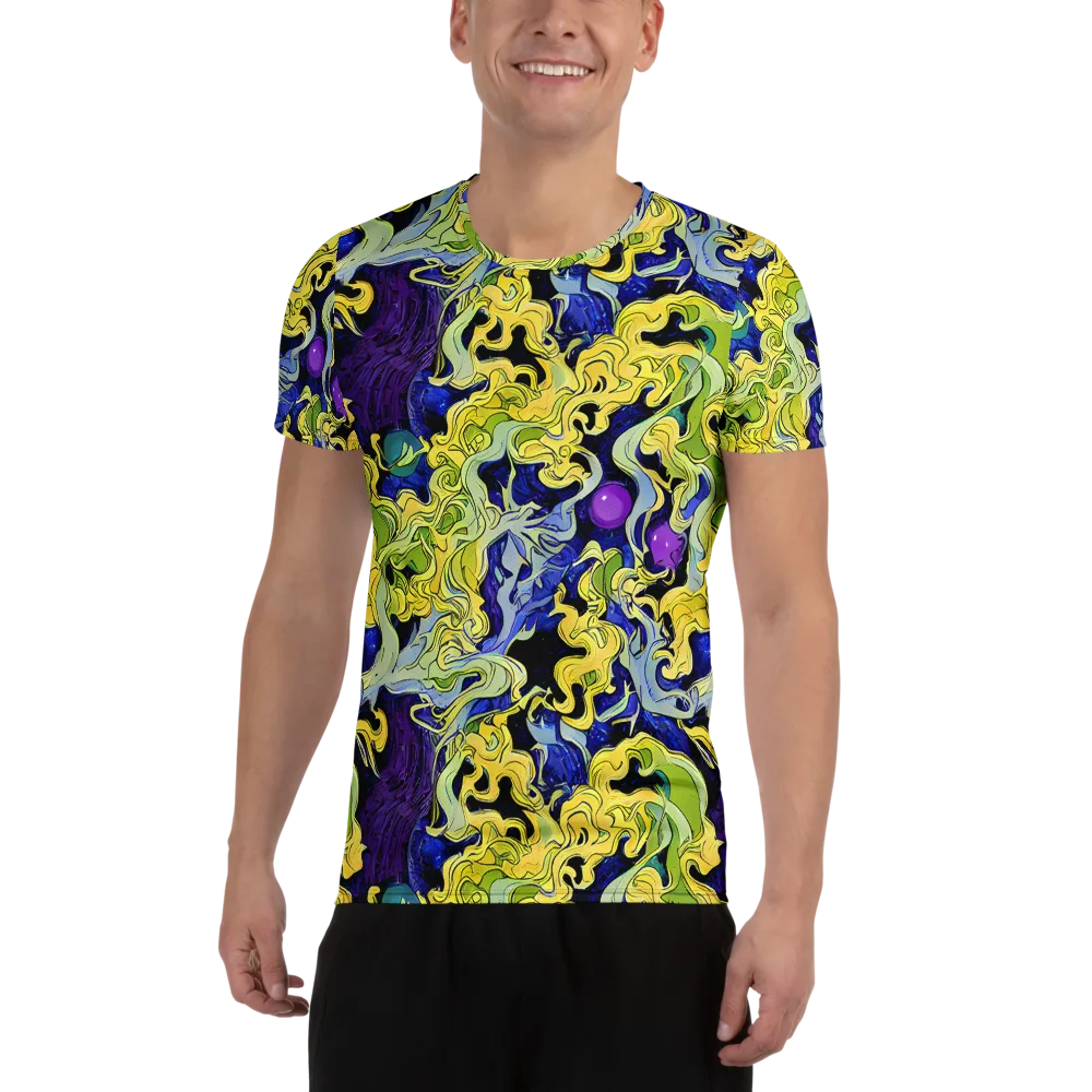 Lemon Riot on Men's Athletic T-Shirt — Front
