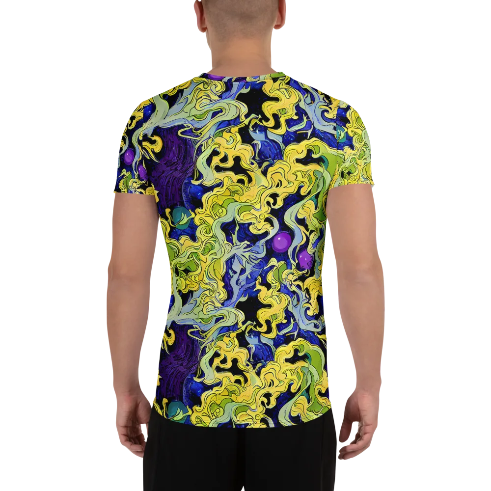 Lemon Riot on Men's Athletic T-Shirt — Back