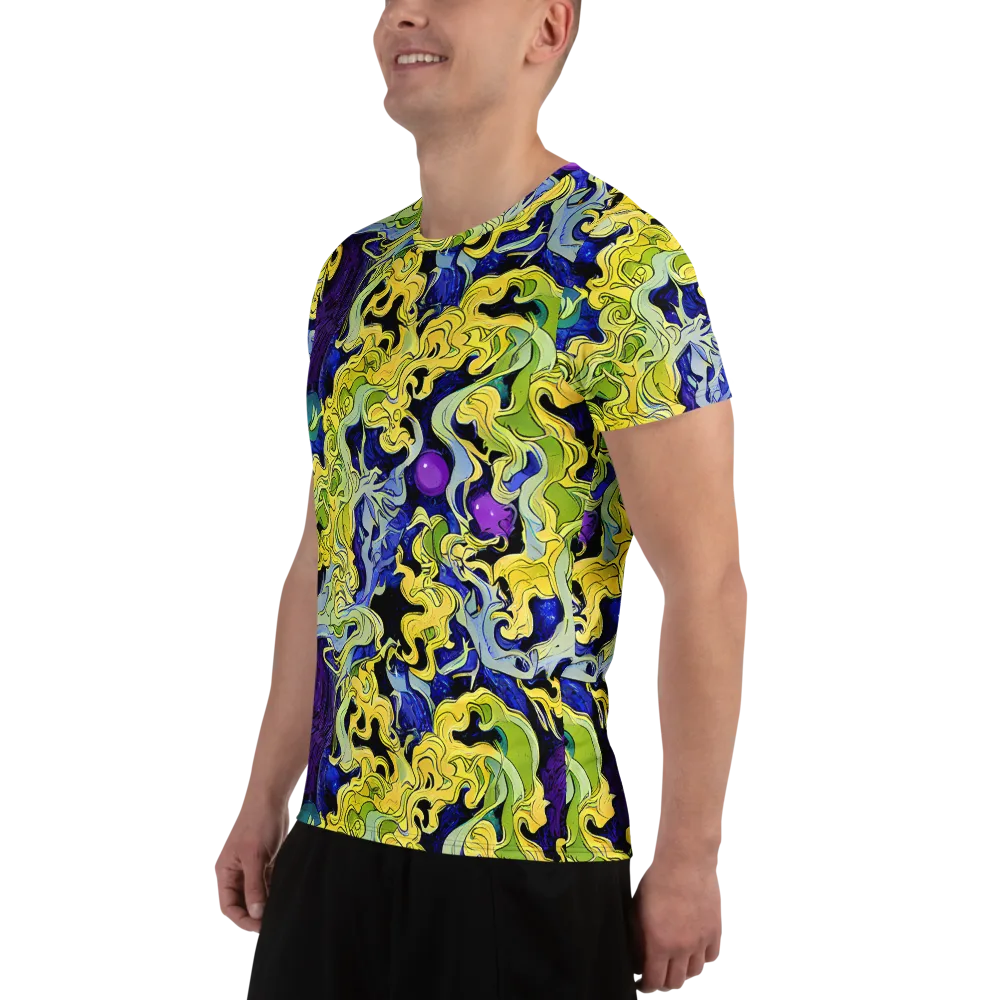 Lemon Riot on Men's Athletic T-Shirt — Left