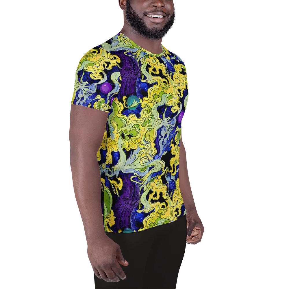 Lemon Riot on Men's Athletic T-Shirt — Right