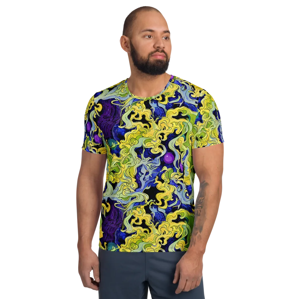 Lemon Riot on Men's Athletic T-Shirt — Front