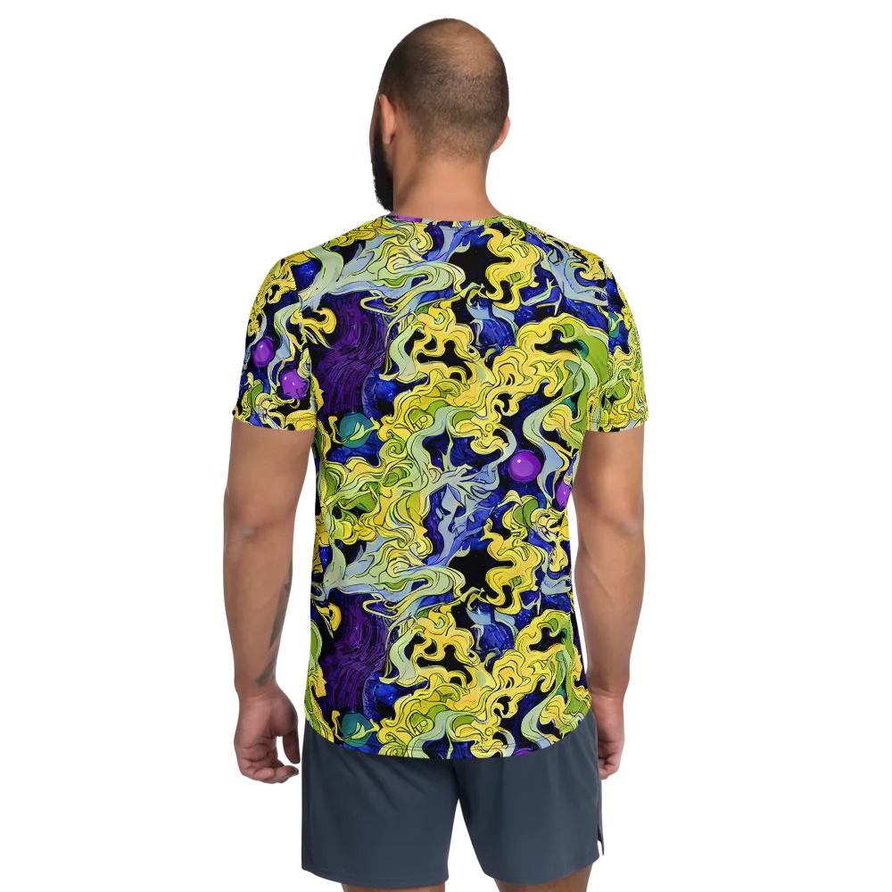 Lemon Riot on Men's Athletic T-Shirt — Back