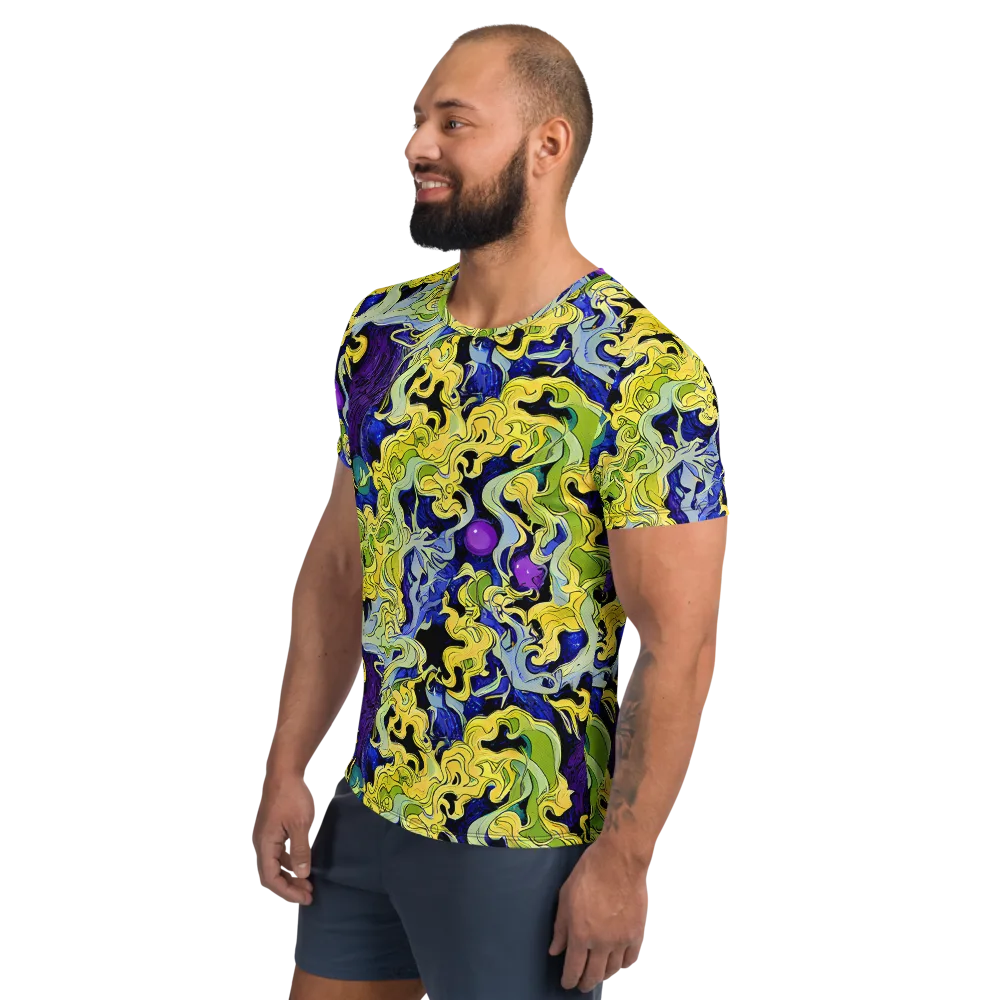 Lemon Riot on Men's Athletic T-Shirt — Left