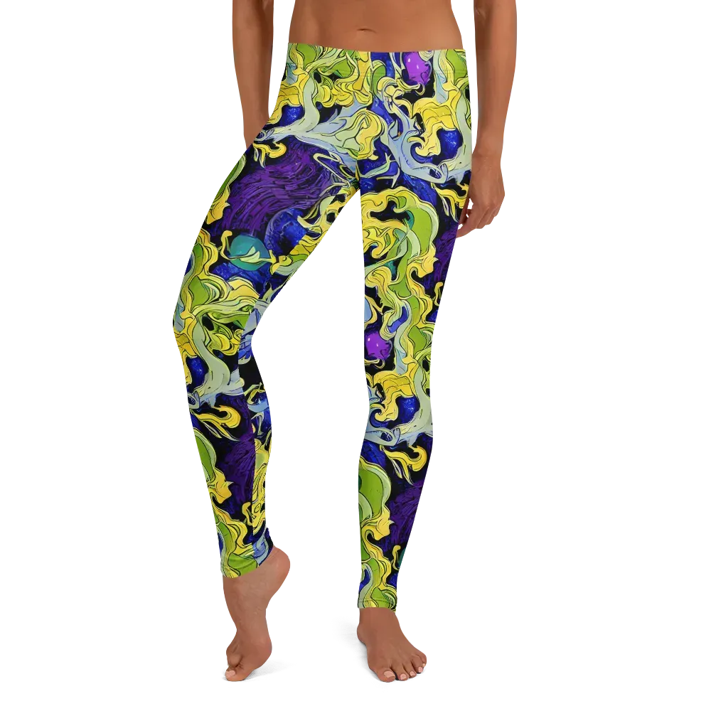 Lemon Riot on Leggings — Front