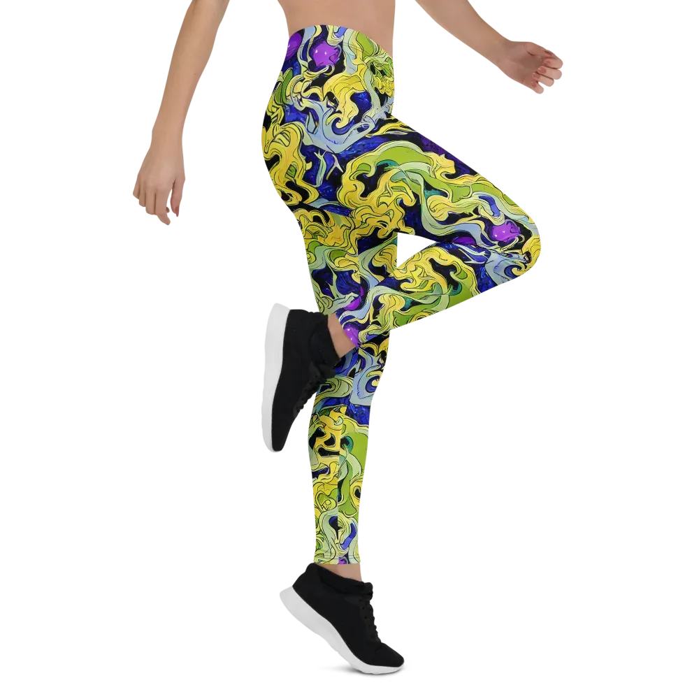 Lemon Riot on Leggings — Right