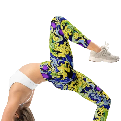 Lemon Riot on a Leggings