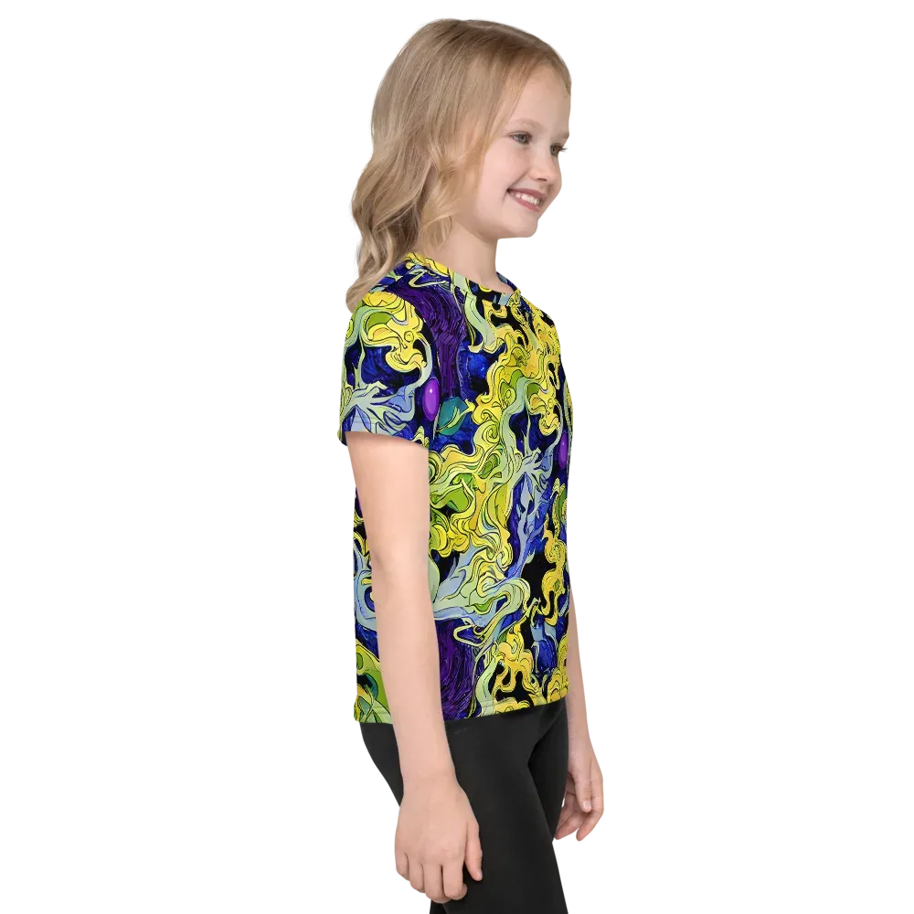 Lemon Riot on Kids Crew Neck T-Shirt — Right