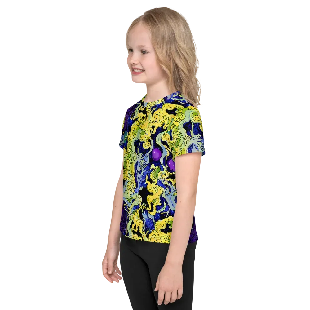 Lemon Riot on Kids Crew Neck T-Shirt — Left