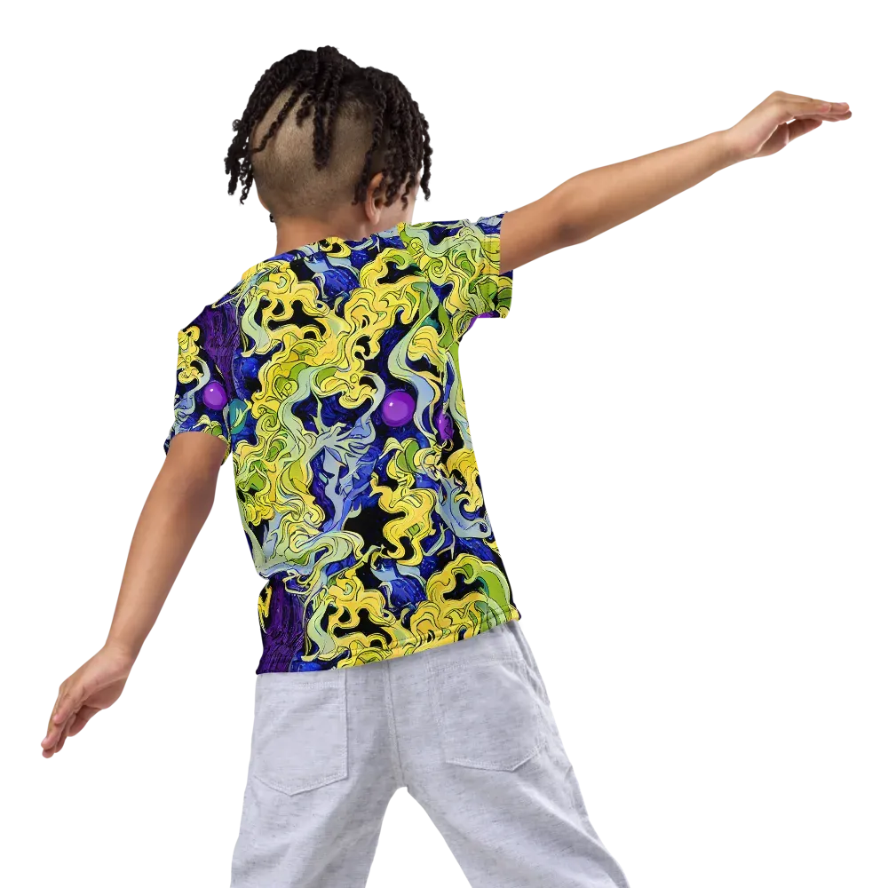 Lemon Riot on Kids Crew Neck T-Shirt — Back