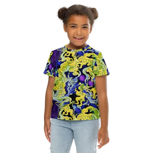 Lemon Riot on a Kids Crew Neck T-Shirt