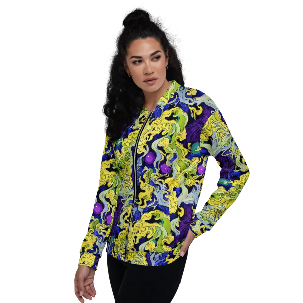 Lemon Riot on Bomber Jacket — Left