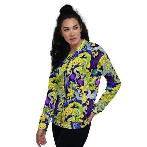 Lemon Riot on a Bomber Jacket
