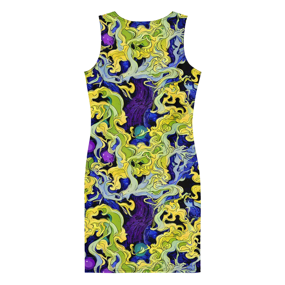 Lemon Riot on Bodycon Dress — Back