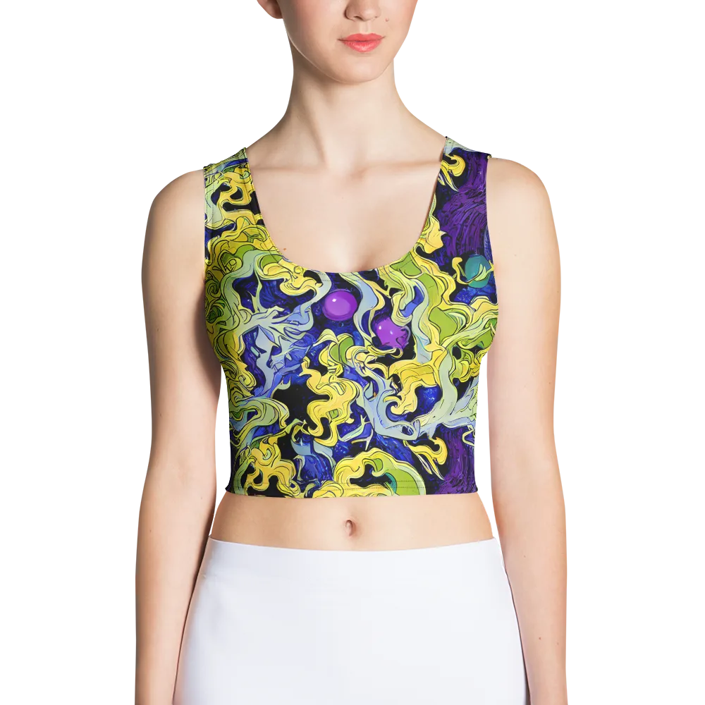Lemon Riot on Crop Top — Front