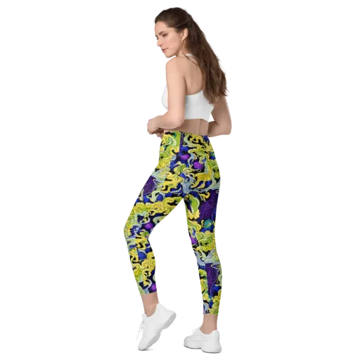 Lemon Riot on a Leggings with Pockets
