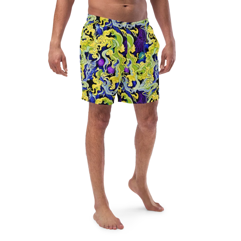 Lemon Riot on Swim Trunks — Front