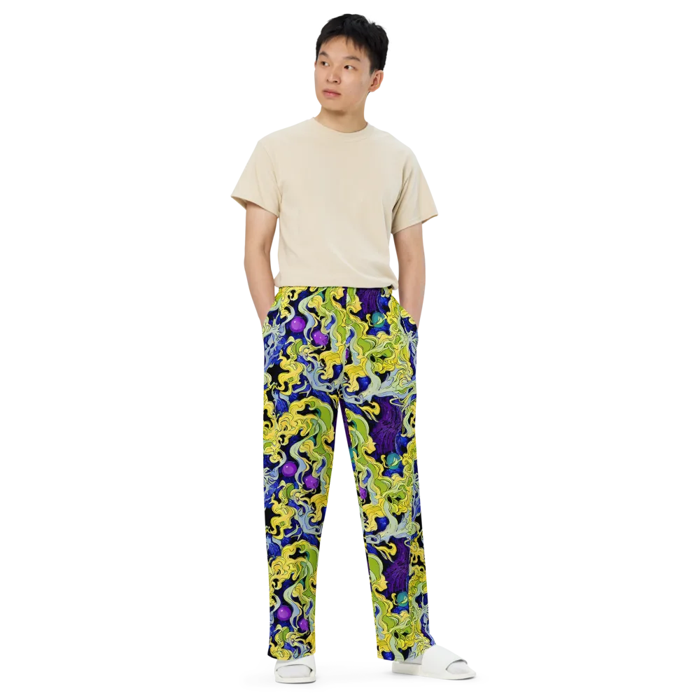 Lemon Riot on Wide-Leg Pants — Front