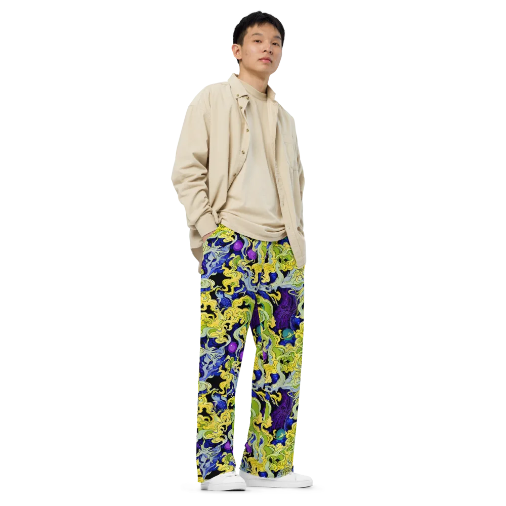Lemon Riot on Wide-Leg Pants — Right Front