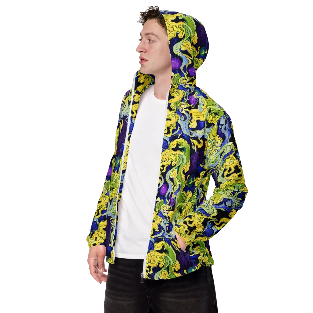 Lemon Riot on Men's Windbreaker — Left Front