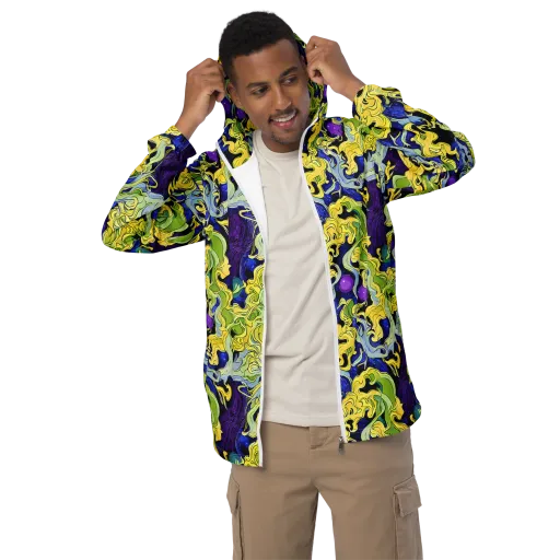 Lemon Riot on a Men's Windbreaker