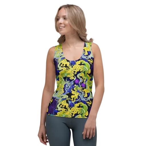 Lemon Riot on a Women's Tank Top