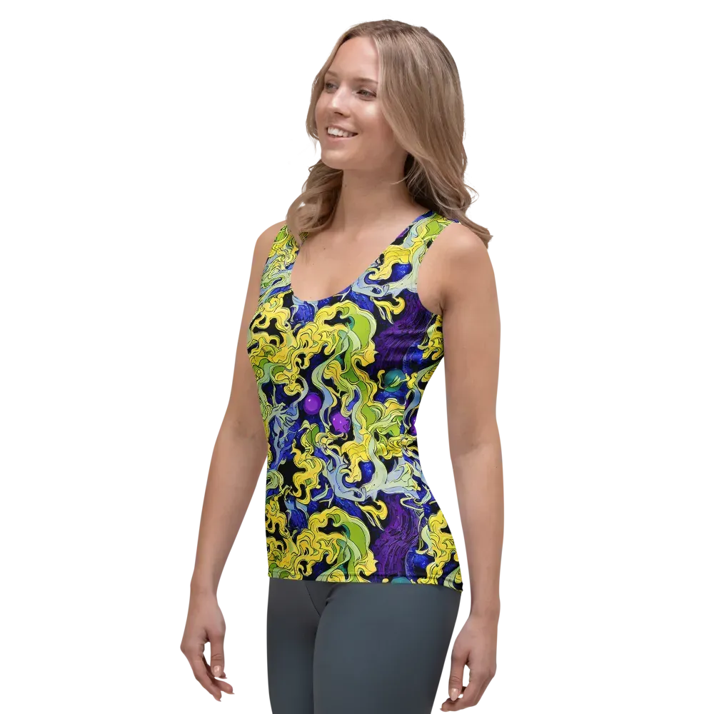 Lemon Riot on Women's Tank Top — Left Front
