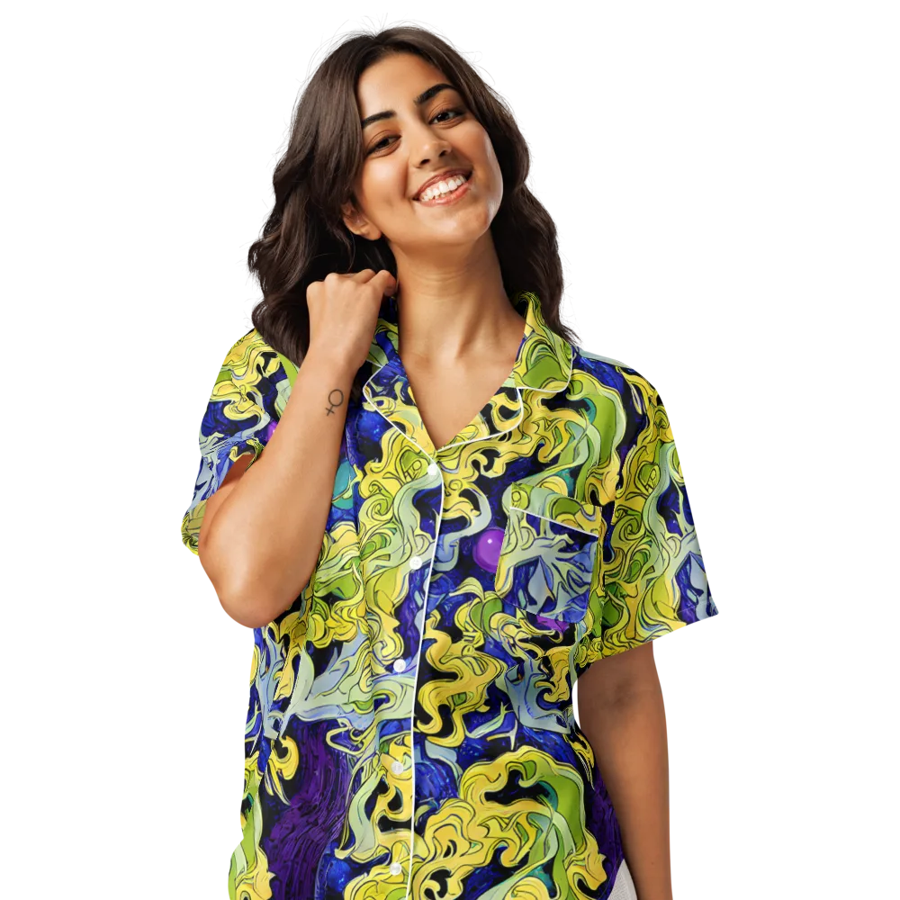 Lemon Riot on Women's Short Sleeve Pajama Top — Front